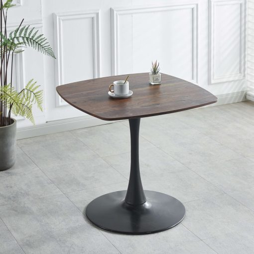 31.5" Table Mid-Century Dining Table with Round MDF Table Top, Pedestal Dining Table, End Table Leisure Coffee Table, Kitchen Table